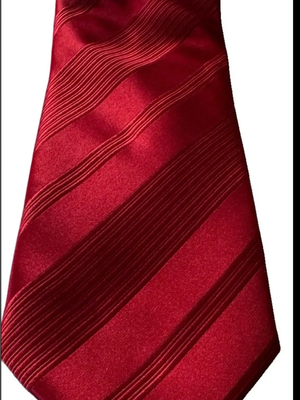 Donald Trump Signature Collection Solid Red Power Tie Silk Mens Necktie